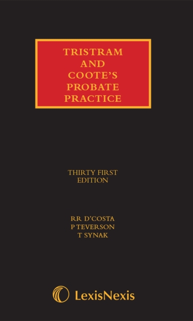Tristram and Coote's Probate Practice Set : (includes mainwork, and supplement with CD-ROM), Mixed media product Book