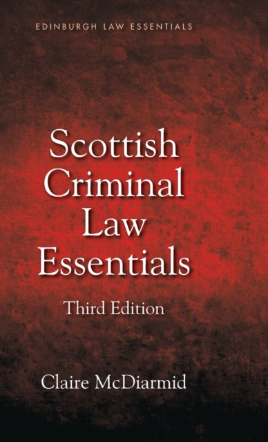 Scottish Criminal Law Essentials, Hardback Book