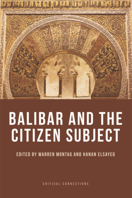 Balibar and the Citizen Subject, Paperback / softback Book