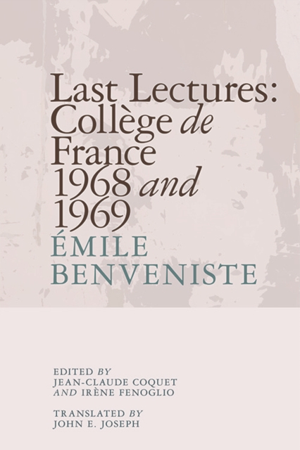 Last Lectures: College De France, 1968 and 1969, Paperback / softback Book
