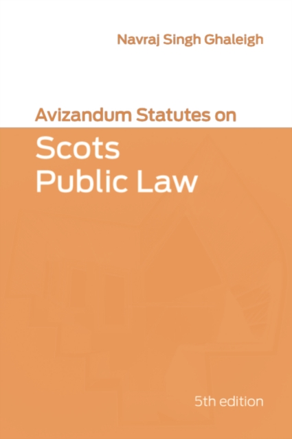Avizandum Statutes on Scots Public Law, EPUB eBook
