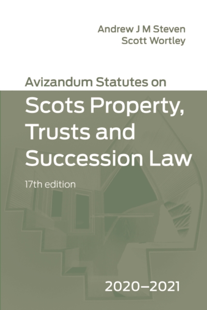 Avizandum Statutes on the Scots Law of Property, Trusts and Succession : 2020-21, EPUB eBook