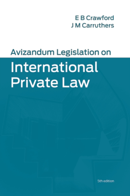 Avizandum Legislation on International Private Law, EPUB eBook
