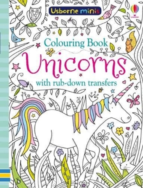 Colouring Book Unicorns with Rub-Down Transfers x 5 pack, Paperback Book