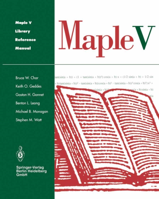 Maple V Library Reference Manual, PDF eBook