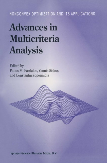 Advances in Multicriteria Analysis, PDF eBook