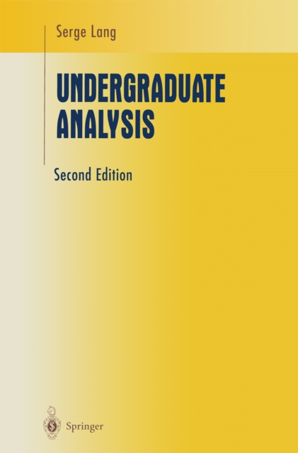 Undergraduate Analysis, PDF eBook