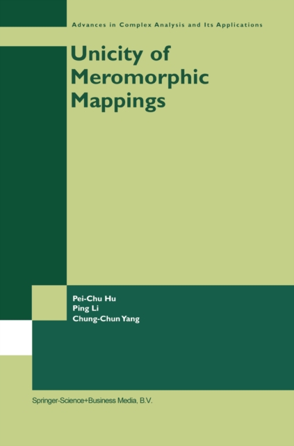 Unicity of Meromorphic Mappings, PDF eBook