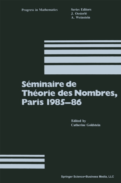 Seminaire de Theorie des Nombres, Paris 1985-86, PDF eBook