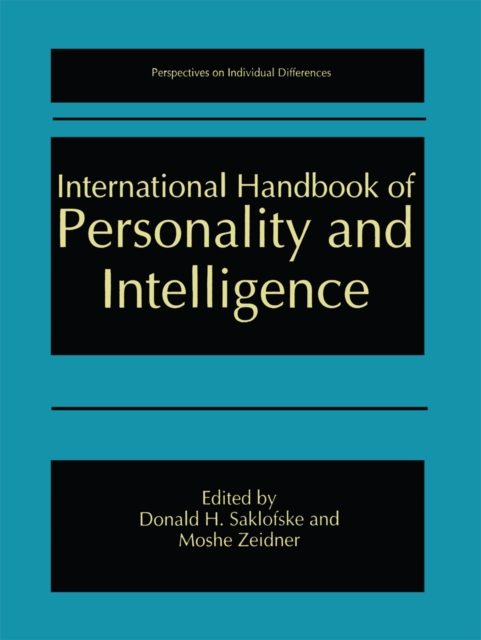 International Handbook of Personality and Intelligence, PDF eBook