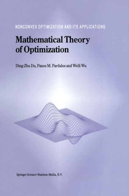 Mathematical Theory of Optimization, PDF eBook