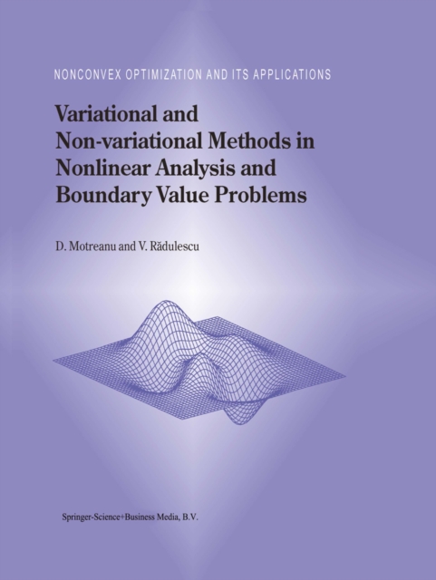 Variational and Non-variational Methods in Nonlinear Analysis and Boundary Value Problems, PDF eBook