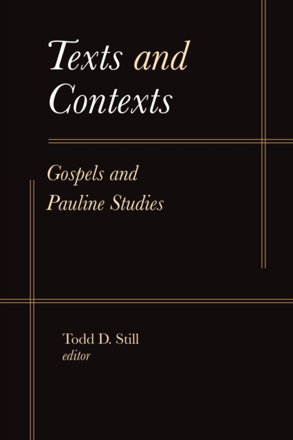Texts and Contexts : Gospels and Pauline Studies, EPUB eBook