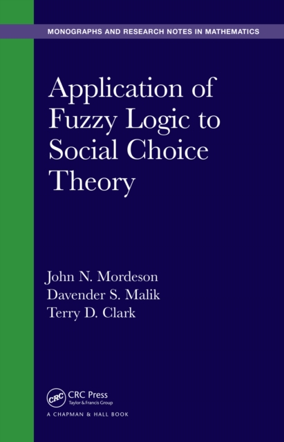 Application of Fuzzy Logic to Social Choice Theory, PDF eBook