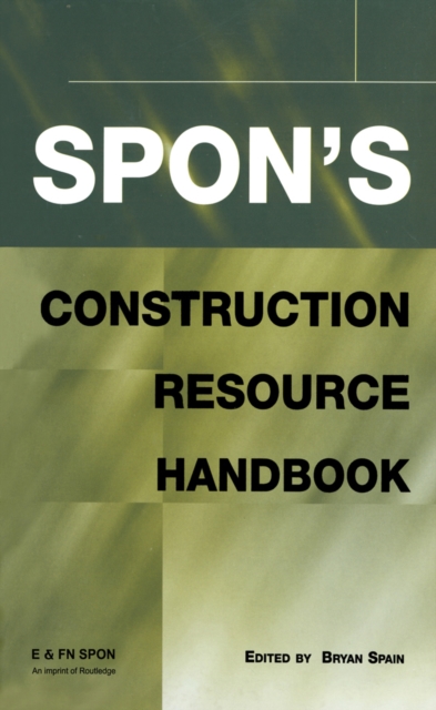 Spon's Construction Resource Handbook, PDF eBook