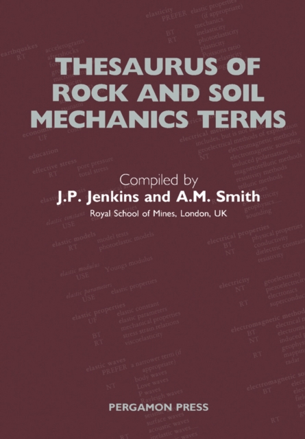 Thesaurus of Rock and Soil Mechanics Terms, PDF eBook