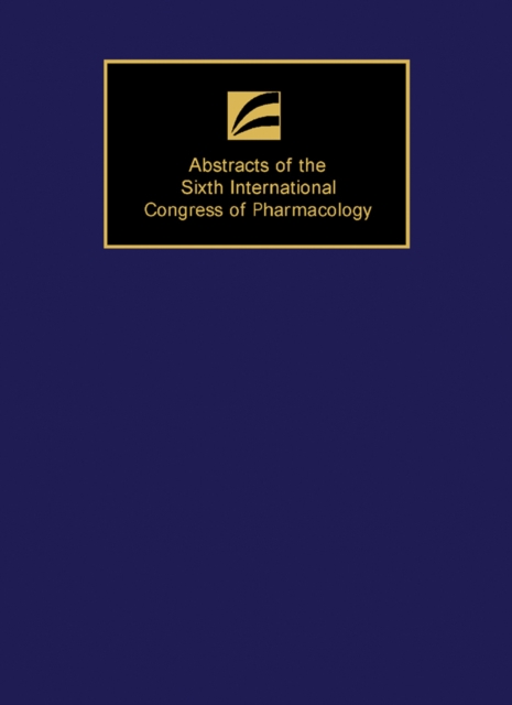 Abstracts : Sixth International Congress of Pharmacology, PDF eBook