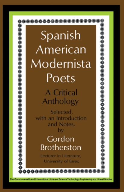 Spanish American Modernista Poets : A Critical Anthology, PDF eBook