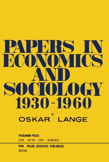 Papers in Economics and Sociology, PDF eBook