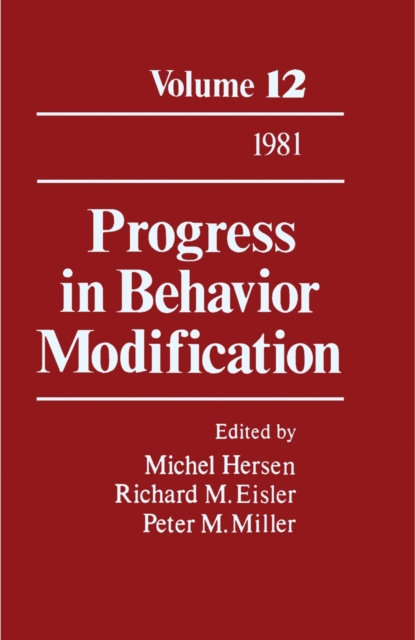 Progress in Behavior Modification : Volume 12, PDF eBook