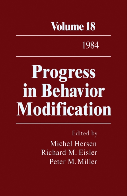 Progress in Behavior Modification : Volume 18, PDF eBook