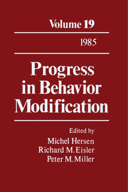 Progress in Behavior Modification : Volume 19, PDF eBook
