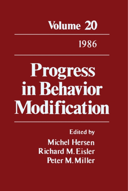 Progress in Behavior Modification : Volume 20, PDF eBook