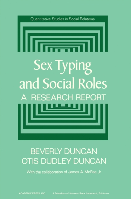 Sex Typing and Social Roles : A Research Report, PDF eBook