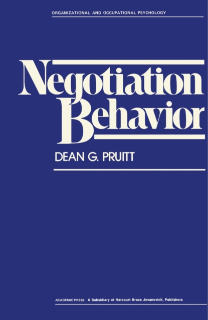 Negotiation Behavior, PDF eBook
