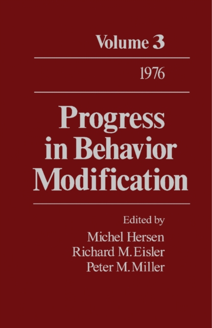 Progress in Behavior Modification : Volume 3, PDF eBook