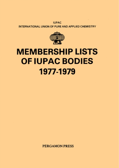 Membership Lists of IUPAC Bodies 1977-1979, PDF eBook
