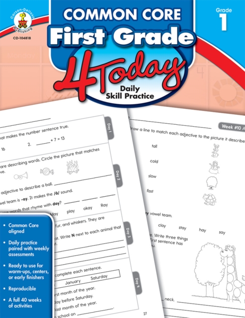 Common Core First Grade 4 Today : Daily Skill Practice, PDF eBook