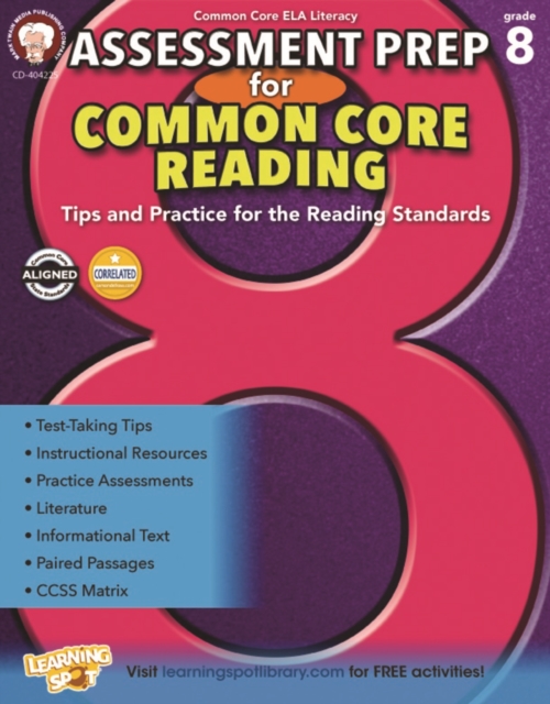 Assessment Prep for Common Core Reading, Grade 8, PDF eBook