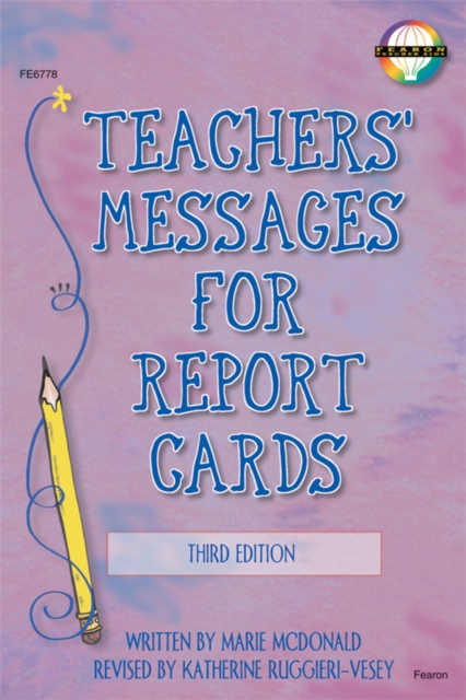 Teachers' Messages for Report Cards, Grades K - 8, PDF eBook