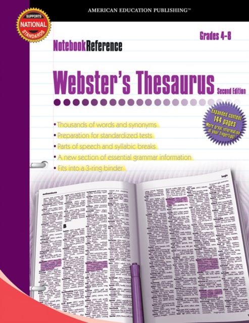 Webster's Thesaurus, Grades 4 - 8 : Second Edition, PDF eBook