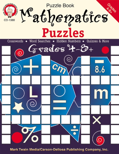 Mathematics Puzzles, Grades 4 - 8, PDF eBook