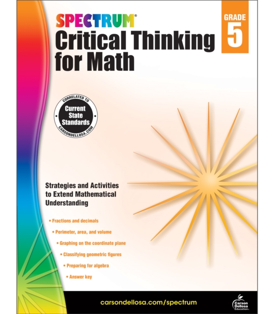Spectrum Critical Thinking for Math, Grade 5, PDF eBook