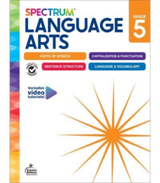 Spectrum Language Arts Workbook Grade 5, Paperback Book