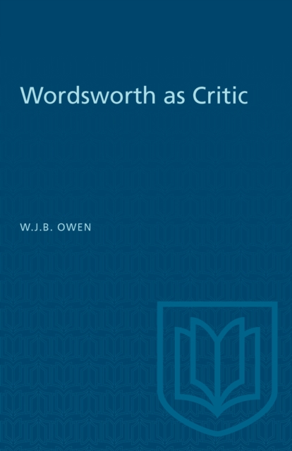 Wordsworth as Critic, Paperback / softback Book