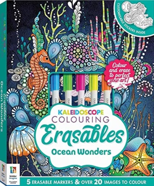 Kaleidoscope Colouring Erasables: Ocean Wonders, Kit Book