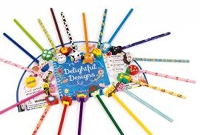 Delightful Designs 20 Pencil Eraser Set Fan, Book Book