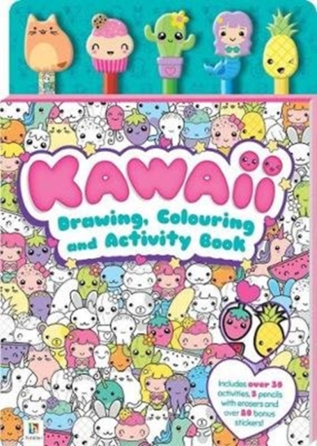 Kawaii Drawing, Colouring and Activity Book, Kit Book