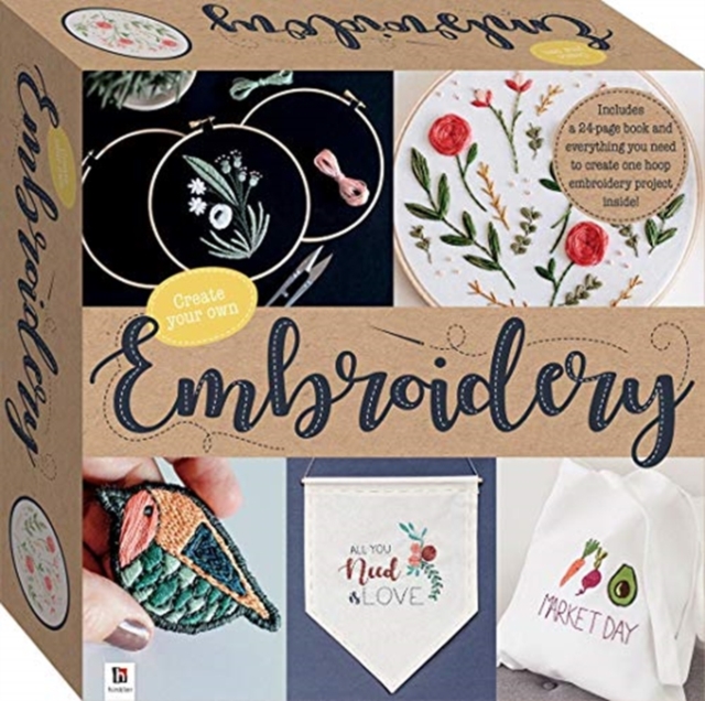 Create Your Own Embroidery Box Set, Kit Book