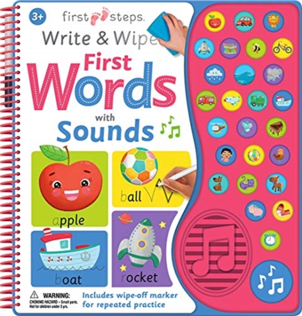 Write and Wipe First Words with Sound, Book Book
