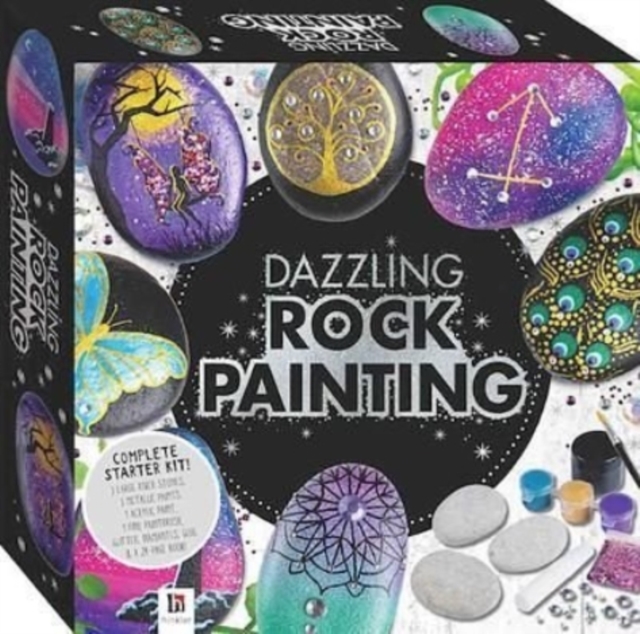 Dazzling Rock Painting, Kit Book
