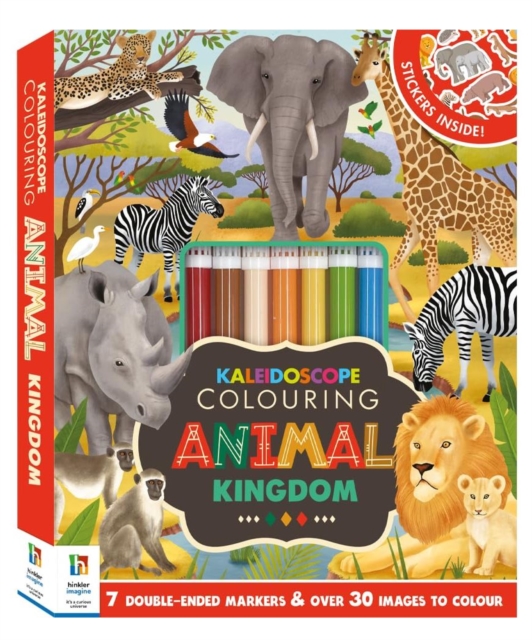 Kaleidoscope Colouring Kit Animal Kingdom, Book Book