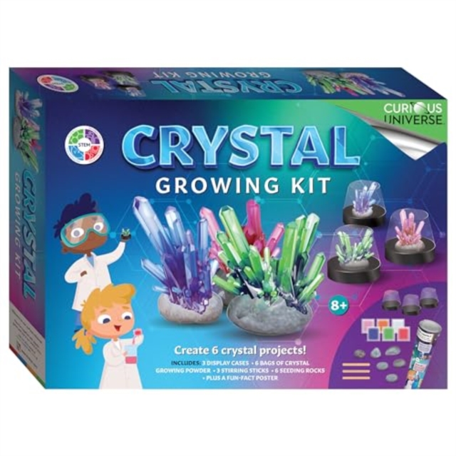Curious Universe Crystal Growing Kit, Kit Book