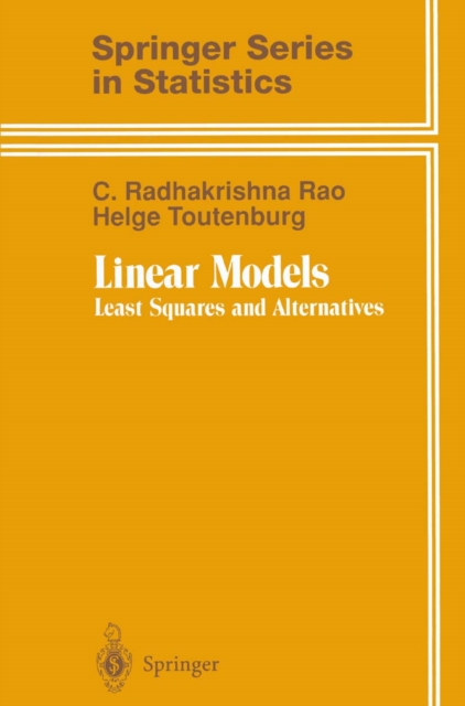 Linear Models : Least Squares and Alternatives, PDF eBook