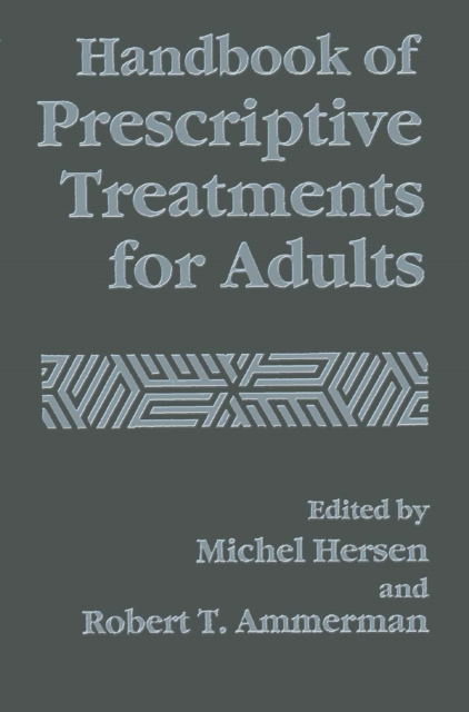 Handbook of Prescriptive Treatments for Adults, PDF eBook