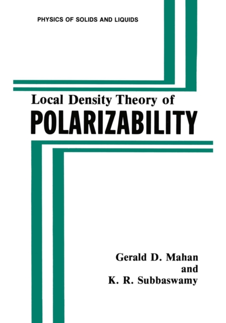 Local Density Theory of Polarizability, PDF eBook
